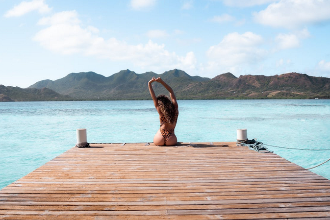 bikini woman on the beach